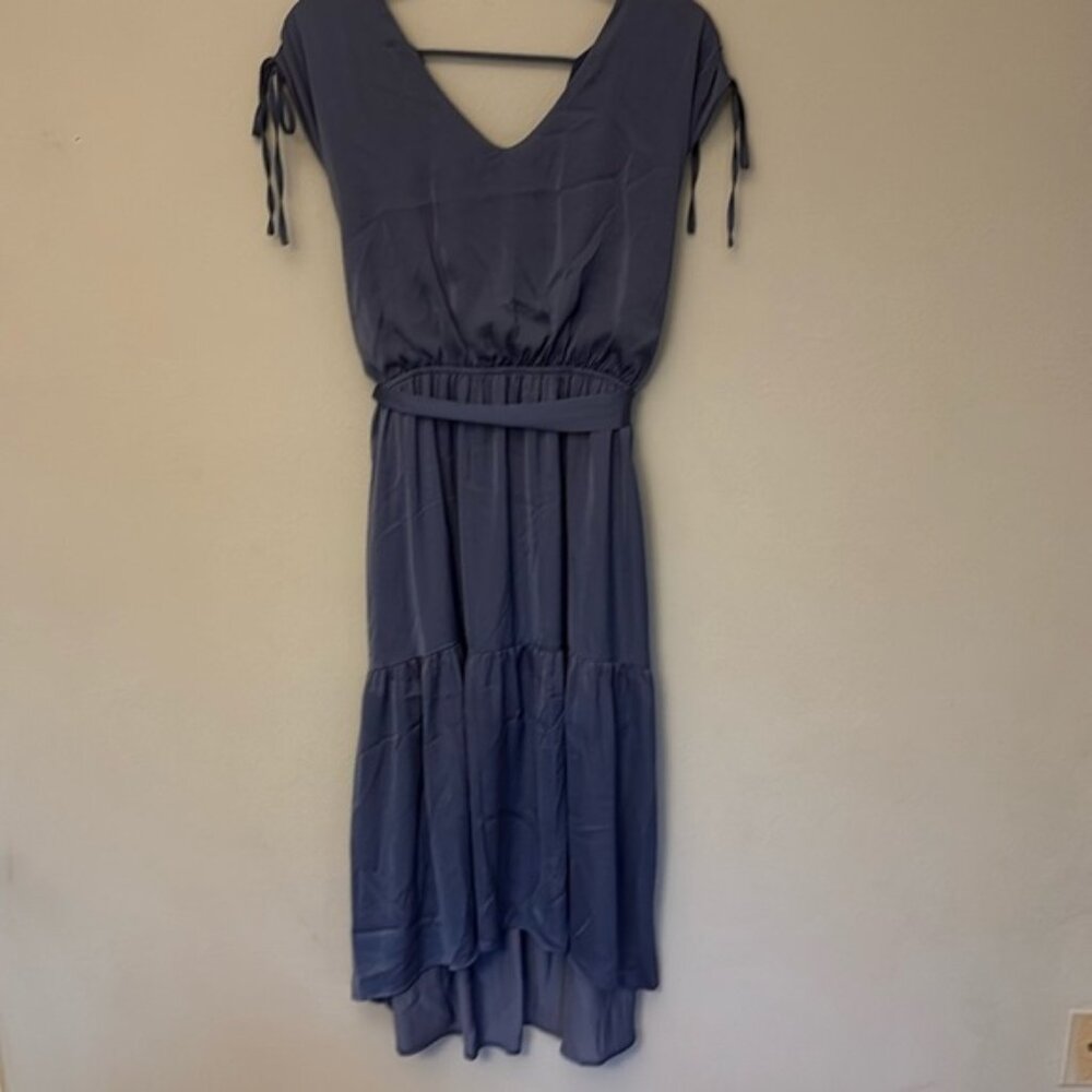 Blue Satin Dress Topshop Size XL
